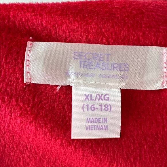 NWT Secret Treasures Red Long Sleeve Lounge Top Crewneck Soft Cozy Size XL - Picture 7 of 12